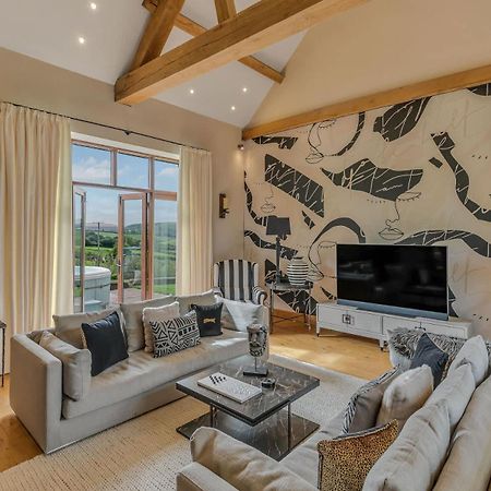 Hilltop View With Hot Tub Brecon Luaran gambar